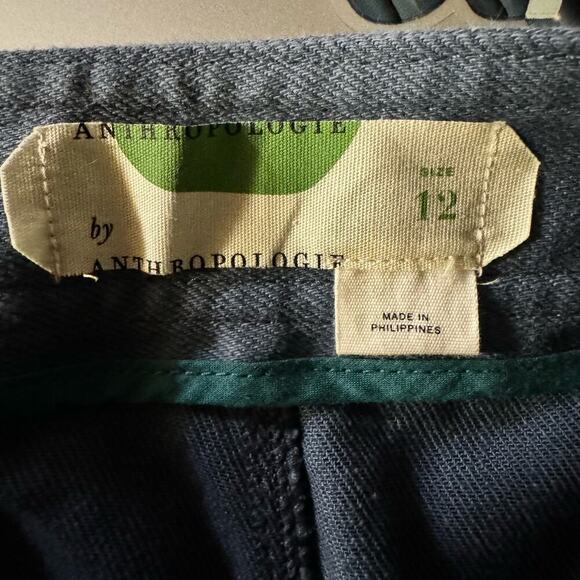 Anthropologie Cassidy Wide Leg High Rise
Belted Pants Blue Size 12 - Picture 11 of 11